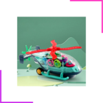 Hélicoptère transparent avec engrennage