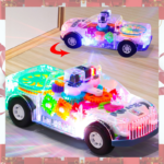 voiture transparente avec engrennage