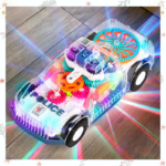 voiture transparente avec engrennage
