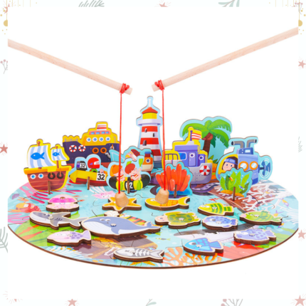 puzzle jeu de pêche pour enfants