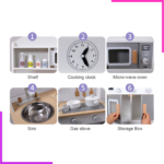 cuisine moderne pour enfants en bois