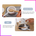 cuisine moderne pour enfants en bois
