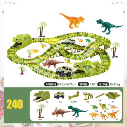 circuit de courses dinosaures pour enfants