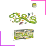 Circuit de course dinosaures 120 pièces