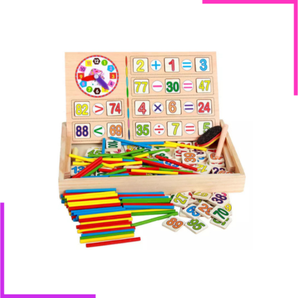 Jeu d'apprentissage à compter, lire l'heure, faire des opérations
