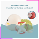 jouet de bain, tortue nageuse