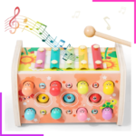jeu de marteau et de pêche Montessori en bois