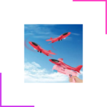 Jeu lancement d'avion avec un pistolet