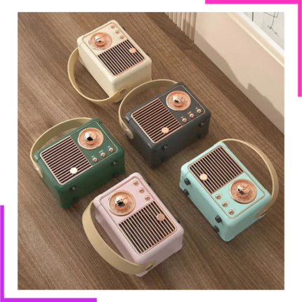 Mini Haut Parleur Bluetooth Portable Retro