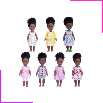 Poupées africaines en robe