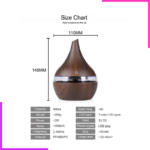 iffuseur d'huiles essentielles bois et LED moderne