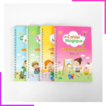 4 Livres Éducatifs : Apprentissage Écriture, Comptage, Dessin, Calculs