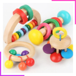 Jouets De Hochets En Bois Pour Bébé