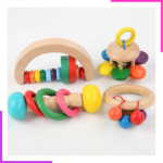 Jouets De Hochets En Bois Pour Bébé