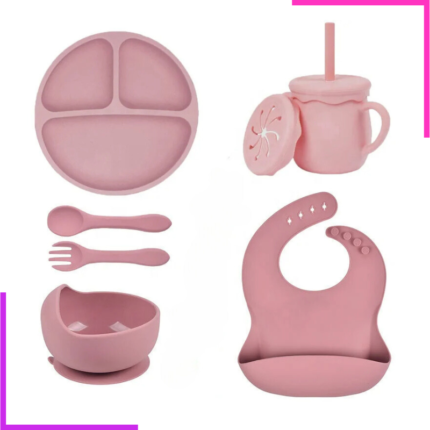 Couverts en Silicone en Bébé 8 pièces