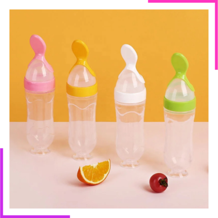 Biberon Cuillère d'Alimentation en Silicone pour Bébé
