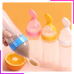 Biberon Cuillère d'Alimentation en Silicone pour Bébé