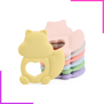 Anneau de dentition en forme mignon et coeur