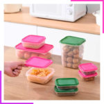 Lot de 17 boîtes de rangement en plastique