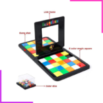 Puzzle en bois de dès colorés