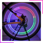 Paire de Bouchons de Valve Led pour Vélo, Moto et Voiture