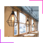 Suspension Inox + Ampoule Vintage