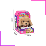 Peluche interactive, en forme de chien, chat ou lapin