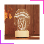 Veilleuse LED 3D en acrylique avec base lumineuse