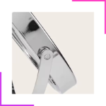 Miroir maquillage double face sur table