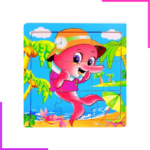 Puzzle éducatif pour enfant animaux aquatiques