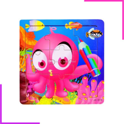 Puzzle éducatif pour enfant animaux aquatiques