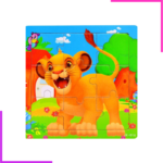 Puzzle éducatif pour enfant animaux sauvages
