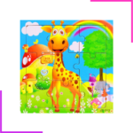 Puzzle éducatif pour enfant animaux sauvages