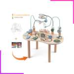 Table d'activité en Bois avec Labyrinthe Montessori