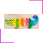 Puzzle éducatif en bois pour enfant 3D