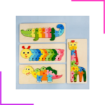 Puzzle éducatif en bois pour enfant 3D