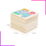 Puzzle simple et éducatif en bois