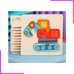 Puzzle simple et éducatif en bois