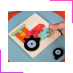 Puzzle simple et éducatif en bois