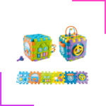 Cube sensoriel bébé, multifonctionnel, musique, apprentissage, coordination, etc