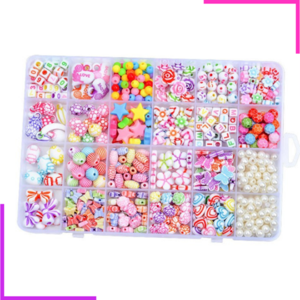 Kit de fabrication de colliers avec des perles multicolores