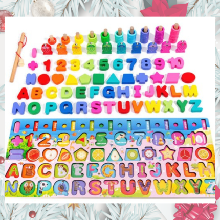 apprentissage de chiffres et lettres colorés Montessori