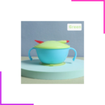 bol et cuillère pour bébé vert