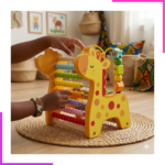 Jeu de comptage multifonctionnel pour enfant en bois