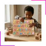 Alphabet Arabe Encastrable en Bois