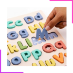 Alphabet Majuscules et Minuscules Montessori En Bois – Image 3