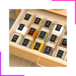 Lot de 3 Bocaux Carré 280ML avec Couvercle en Bambou – Image 4