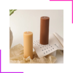 Bougies Piliers Cannelées Modernes