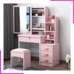 Coiffeuse de Rangement Moderne avec Mirroir LED – Image 11