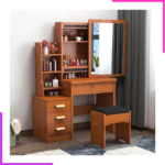 Coiffeuse de Rangement Moderne avec Mirroir LED – Image 13